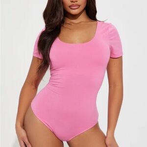 Pink Short Sleeve Bodysuit